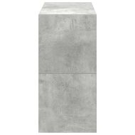 Поставки за обувки, 2 бр, стифируеми, бетонно сив, 60x30x30,5см