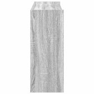 Етажерка за обувки, сив сонома, 80x25x62 см, инженерно дърво