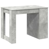 Бюро с чекмедже&рафт бетонно сив 102x62x77,5 см инженерно дърво