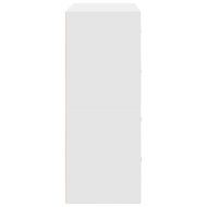 Шкафове с 2 чекмеджета 2 бр бели 60x31x40 см инженерно дърво