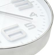 Стенен часовник, 30 см, сребрист