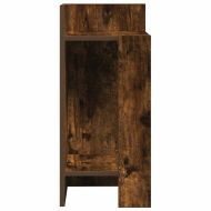 Странични маси с рафт, 2 бр, опушен дъб, 25,5x27x60 см