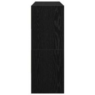 Поставки за обувки, 2 бр, стифируеми, черен дъб, 89,5x30x40 см