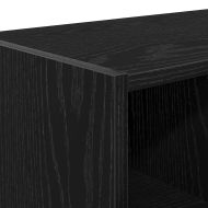 Поставки за обувки, 2 бр, стифируеми, черен дъб, 89,5x30x40 см