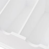 Поставка за прибори за хранене, MDF, бяла, бароков стил