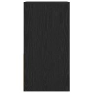 Нощно шкафче с чекмедже, черен дъб, 35x34x66,5 см
