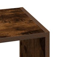 Библиотека стифиращи опушен дъб 30x30x80 см инженерно дърво