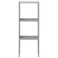 Библиотека стифиращи сив сонома 30x30x80 см инженерно дърво