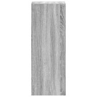 Библиотека стифиращи сив сонома 30x30x80 см инженерно дърво
