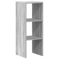 Библиотека стифиращи сив сонома 30x30x80 см инженерно дърво
