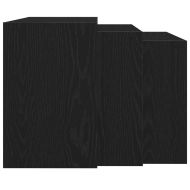 Стифиращи маси, 3 бр, черни, инженерно дърво