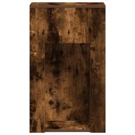 Стойка за компютърна кула с чекмедже опушен дъб 30x44x74 см