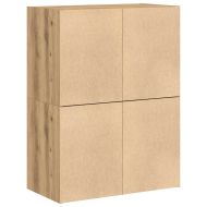 Шкафове с 2 чекмеджета 2 бр 60x31x40 см инженерно дърво