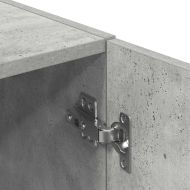 Комплект кухненски шкафове 2 части бетонно сив инженерно дърво