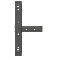 Крака за масичка за кафе, Т-образни, 2 бр., антрацит, 40x25x(30-31) см, стомана