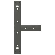 Крака за масичка за кафе, Т-образни, 2 бр., антрацит, 50x25x(30-31) см, стомана