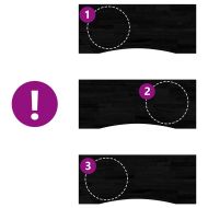 Плот за бюро, тъмнокафяв, 120x60x2,5 см, дъб масив, правоъгълна