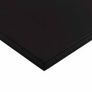 Плот за бюро, тъмнокафяв, 80x60x2,5 см, дъб масив, правоъгълна