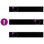 Прозоречни первази, 2 бр, тъмнокафяви, 160x30x2 см, дъб масив