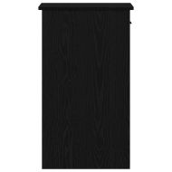 Стойка за компютърна кула с чекмедже черно 35x45x77 см