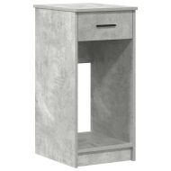 Стойка за компютърна кула с чекмедже бетонно сив 35x45x77 см