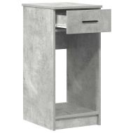 Стойка за компютърна кула с чекмедже бетонно сив 35x45x77 см