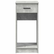 Стойка за компютърна кула с чекмедже бетонно сив 35x45x77 см
