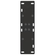 Крака за трапезна маса, А-образни, 2 бр., черни, 60 x (72-73) см, стомана