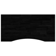 Плот за бюро, тъмнокафяв, 100x60x2,5 см, дъб масив, правоъгълна