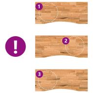 Плот за бюро, светлокафяв, 120x50x2,5см, дъб масив, правоъгълна