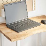 Плот на бюро 80x60x2,5 cm необработен масивен дъб правоъгълна