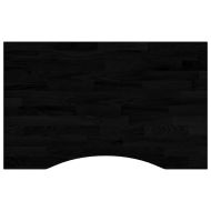 Плот за бюро, тъмнокафяв, 80x50x2,5 см, дъб масив, правоъгълна