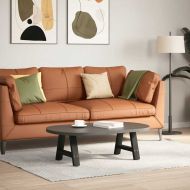 Крака за масичка за кафе, А-образни, 2 бр., черни, 50 x (30-31) см, стомана