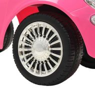 Детска кола за яздене "Fiat 500" розова