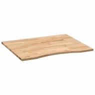 Плот на бюро 100x80x2,5 cm необработен масивен дъб правоъгълна
