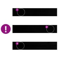 Прозоречни первази, 2 бр, тъмнокафяви, 140x25x2 см, дъб масив