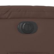 Електрически изправящ реклайнер стол, кафяв, изкуствена кожа