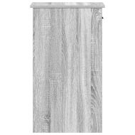 Стойка за компютърна кула с чекмедже сив сонома 35x45x77 см