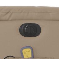 Електрически масажен реклайнер стол, капучино, изкуствена кожа