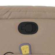 Изправящ масажен наклоняем стол, капучино, изкуствена кожа