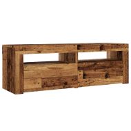 ТВ шкаф с LED осветление, 120x35x40 см, инженерно дърво
