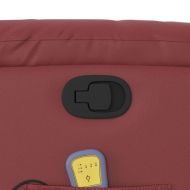 Масажен наклоняем стол, виненочервен, изкуствена кожа