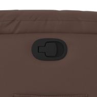 Изправящ реклайнер стол, кафяв, изкуствена кожа