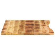 Плот за бюро с извивка 110x80x2,5 см грубо мангово дърво масив