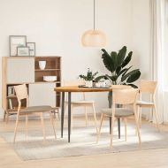 Плот за маса, светлокафяв, 120x60x4 см, дъб масив, овална