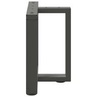 Крака за масичка за кафе, Т-образни, 2 бр., антрацит, 50x25x(42-43) см, стомана