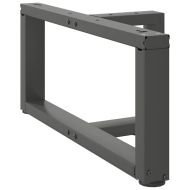 Крака за масичка за кафе, Т-образни, 2 бр., антрацит, 70x25x(30-31) см, стомана