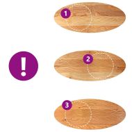 Плот за маса, светлокафяв, 140x60x2 см, дъб масив, овална