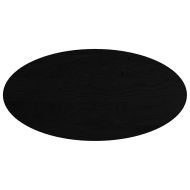 Плот за маса, тъмнокафяв, 120x60x2 см, дъб масив, овална