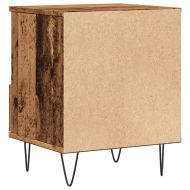 Нощно шкафче, старо дърво, 40x35x50 см инженерно дърво